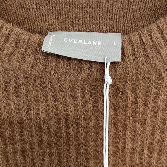 NWT Everlane Tan Alpaca/Wool blend Sweater Large - Picture 2 of 5